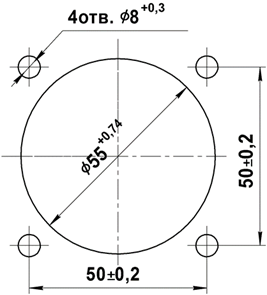 Разметка щита для амперметра МА0202