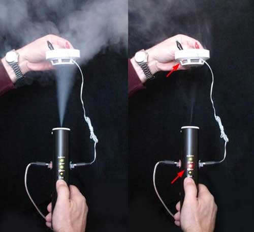 Пример использования прибора Дымотест S211